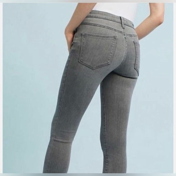 Anthropologie - Pilcro STET Midrise Jean Coal Grey- EUC! Size 26 - Picture 1 of 12